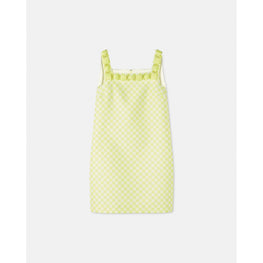 Women Contrasto Duchesse Shift Mini Dress - Yellow