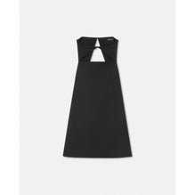 Women Cutout Wool-Blend Shift Mini Dress - Black