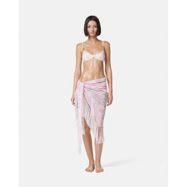 Women Medusa Contrasto Pareo Cover-Up - Pink