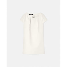 Women Box Pleat Wool-Blend Mini Dress - White