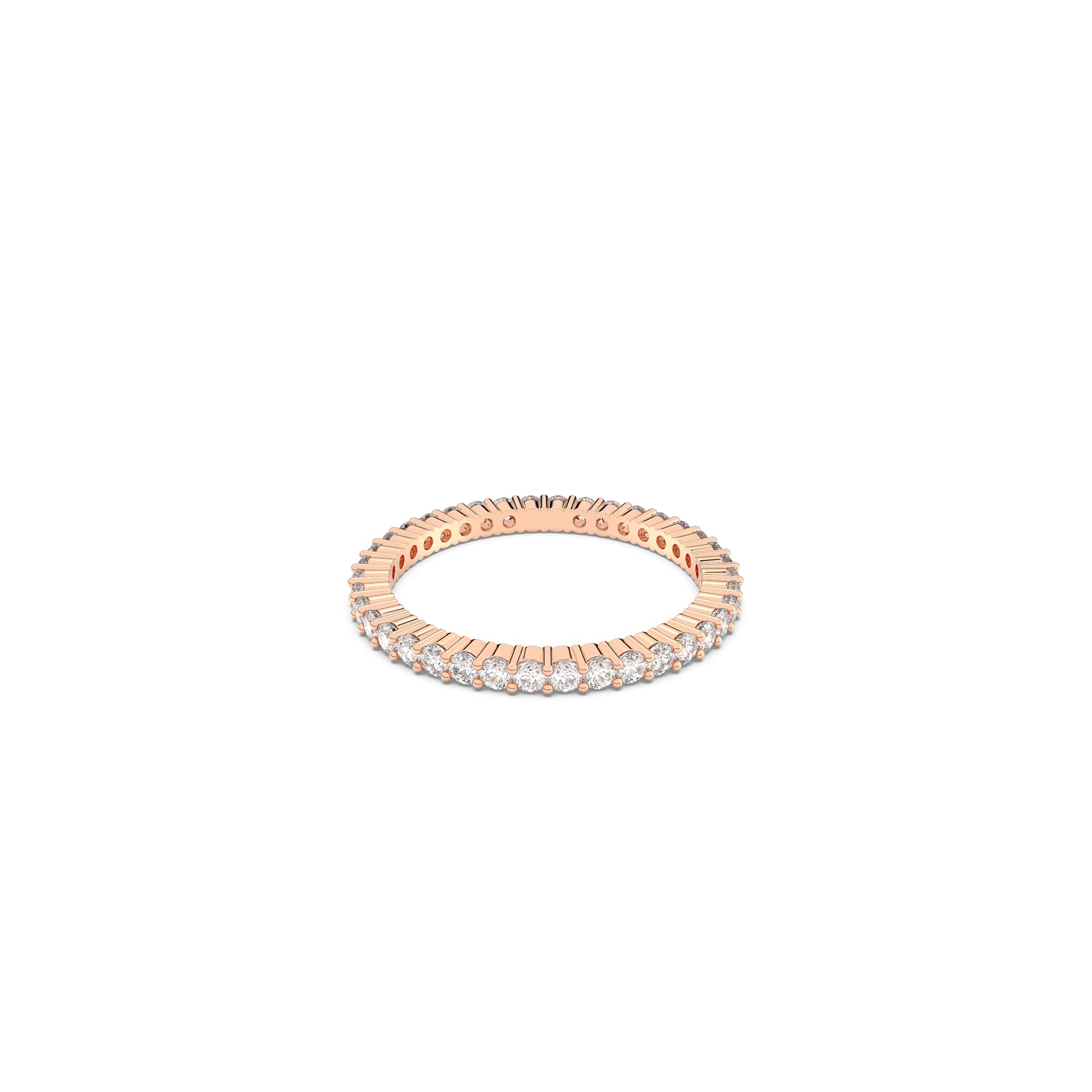 Matrix Vittore ring, Round cut, White, Rose gold-tone plated - 50cm