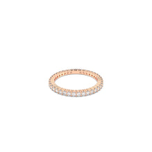 Matrix Vittore ring, Round cut, White, Rose gold-tone plated - 50cm