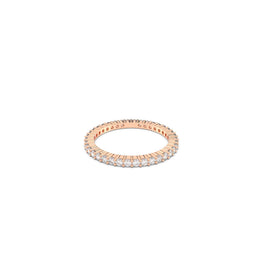 Matrix Vittore ring, Round cut, White, Rose gold-tone plated - 50cm