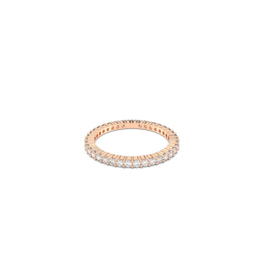 Matrix Vittore ring, Round cut, White, Rose gold-tone plated - 50cm