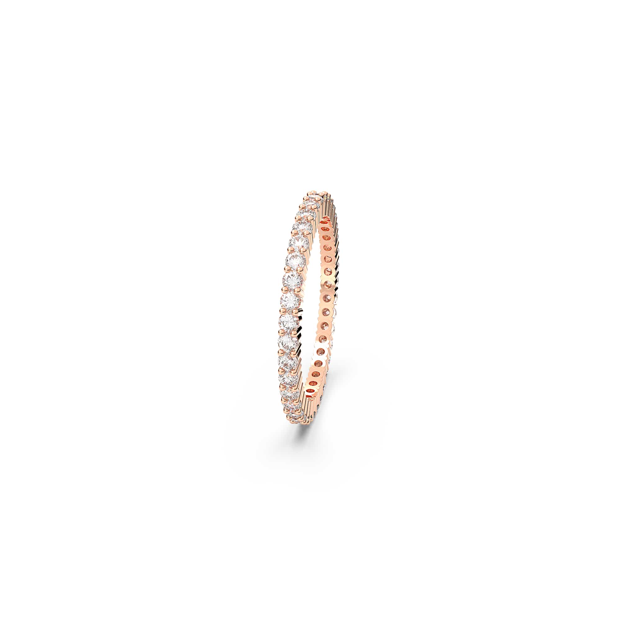 Matrix Vittore ring, Round cut, White, Rose gold-tone plated - 50cm