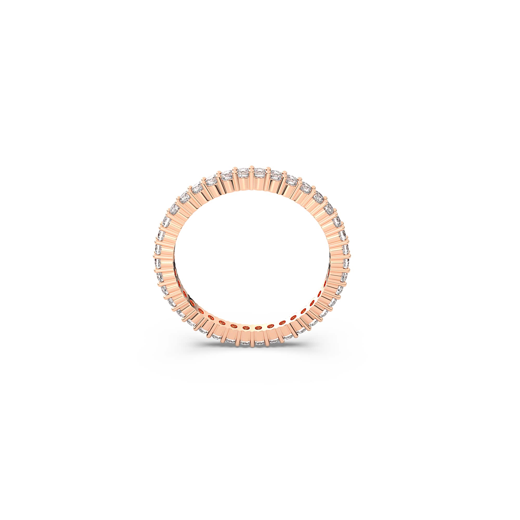 Matrix Vittore ring, Round cut, White, Rose gold-tone plated - 50cm