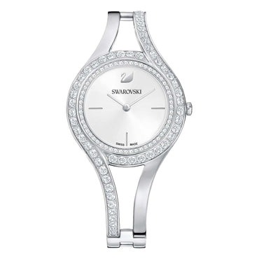 Eternal watch, Swiss Made, Crystal bracelet, Silver tone, Stainless steel