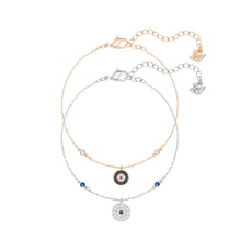 Crystal Wishes bracelet, Set (2), Evil eye, Blue, Mixed metal finish