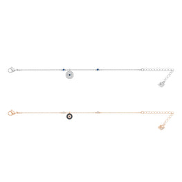 Crystal Wishes bracelet, Set (2), Evil eye, Blue, Mixed metal finish