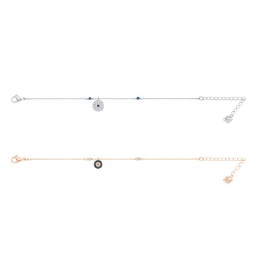 Crystal Wishes bracelet, Set (2), Evil eye, Blue, Mixed metal finish