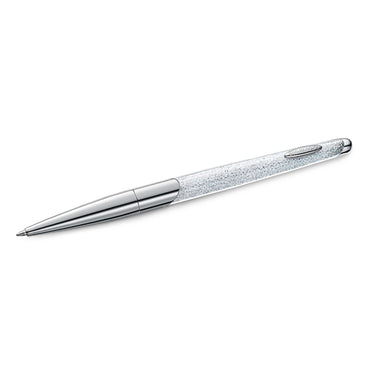 Crystalline ballpoint pen, Silver tone, Chrome plated