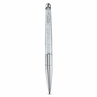 Crystalline ballpoint pen, Silver tone, Chrome plated