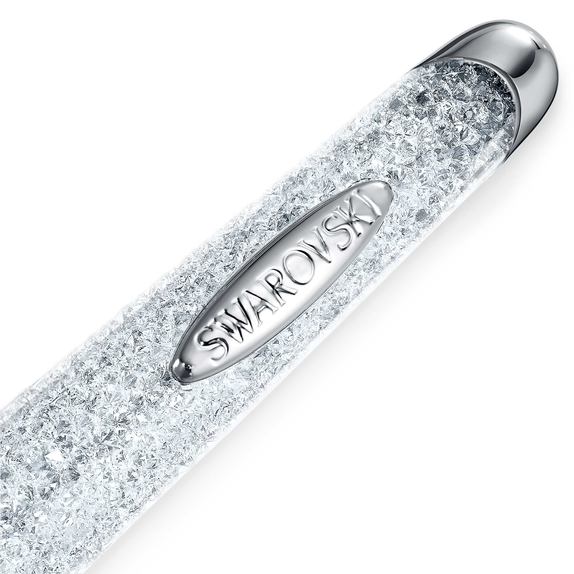 Crystalline ballpoint pen, Silver tone, Chrome plated