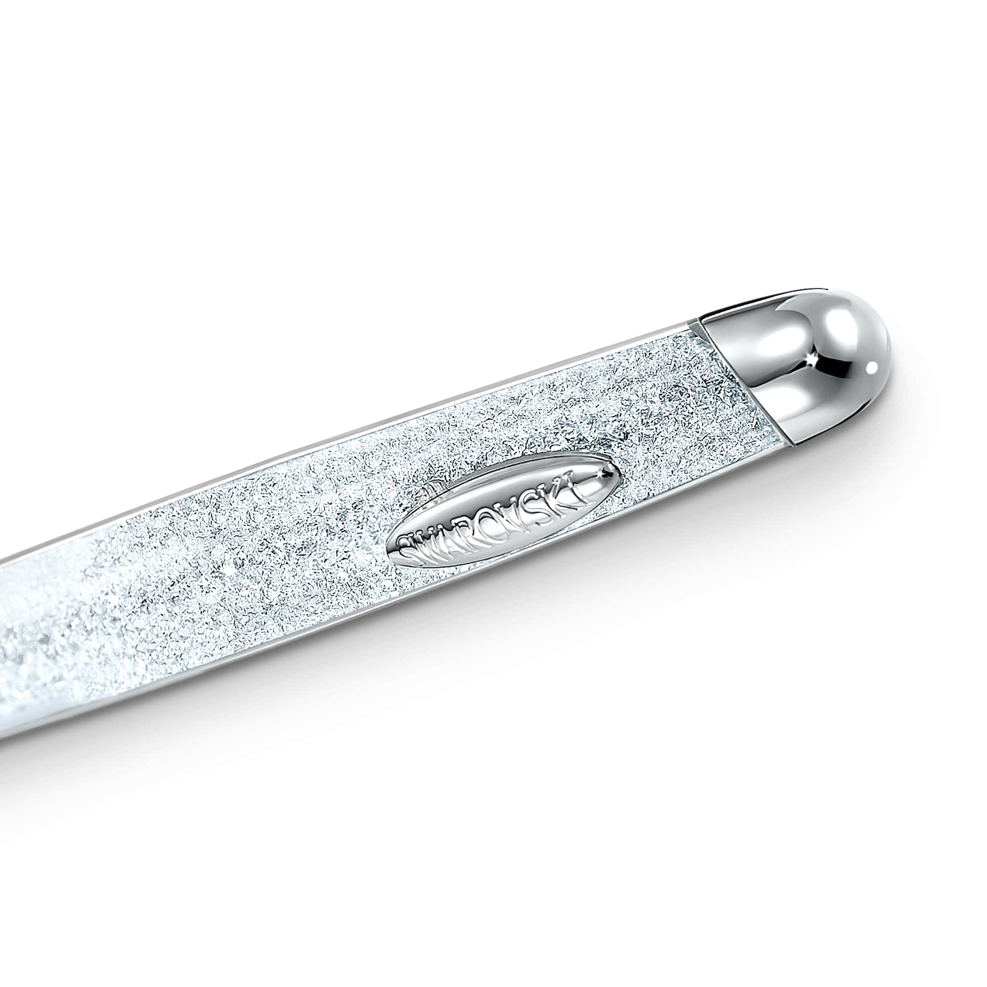 Crystalline ballpoint pen, Silver tone, Chrome plated