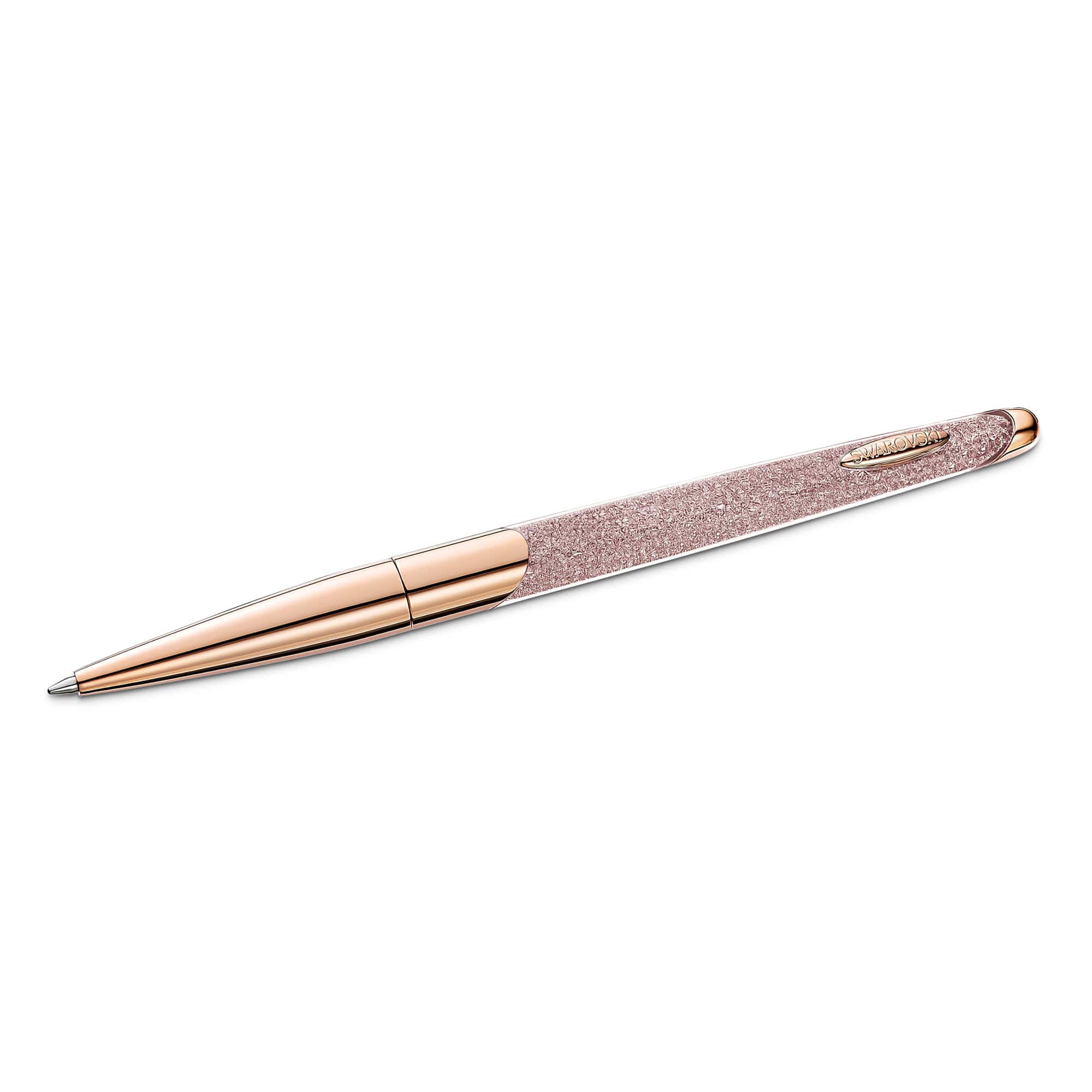 Crystalline ballpoint pen, Rose gold tone, Rose gold-tone plated