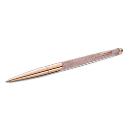 Crystalline ballpoint pen, Rose gold tone, Rose gold-tone plated