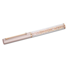 Crystalline ballpoint pen, Rose gold tone, Pink lacquered, Rose gold-tone plated
