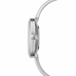 Crystalline delight watch, Swiss Made, Metal bracelet, White, Stainless steel