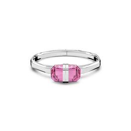 Lucent bangle, Magnetic closure, Pink, Stainless steel - M