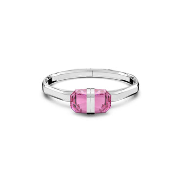 Lucent bangle, Magnetic closure, Pink, Stainless steel - S