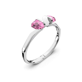 Lucent bangle, Magnetic closure, Pink, Stainless steel - S
