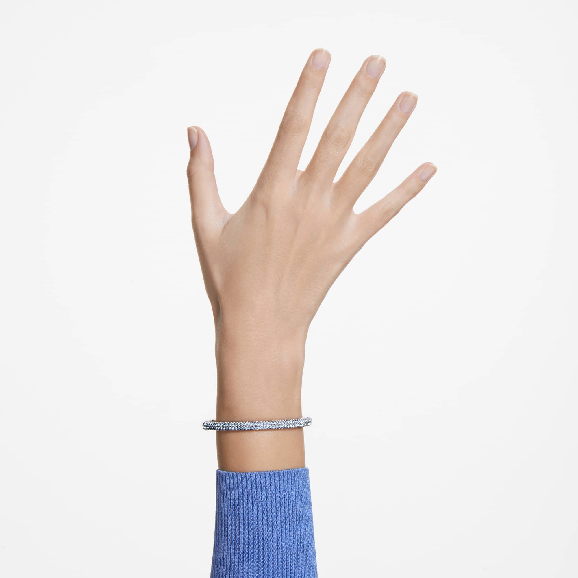 Dextera bangle, Blue, Stainless Steel - M