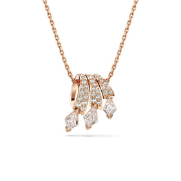 Dragon & Phoenix pendant, Dragon’s claw, White, 18K rose gold finish