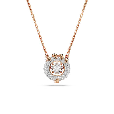 Dragon & Phoenix pendant, Dragon’s claw, White, 18K rose gold finish