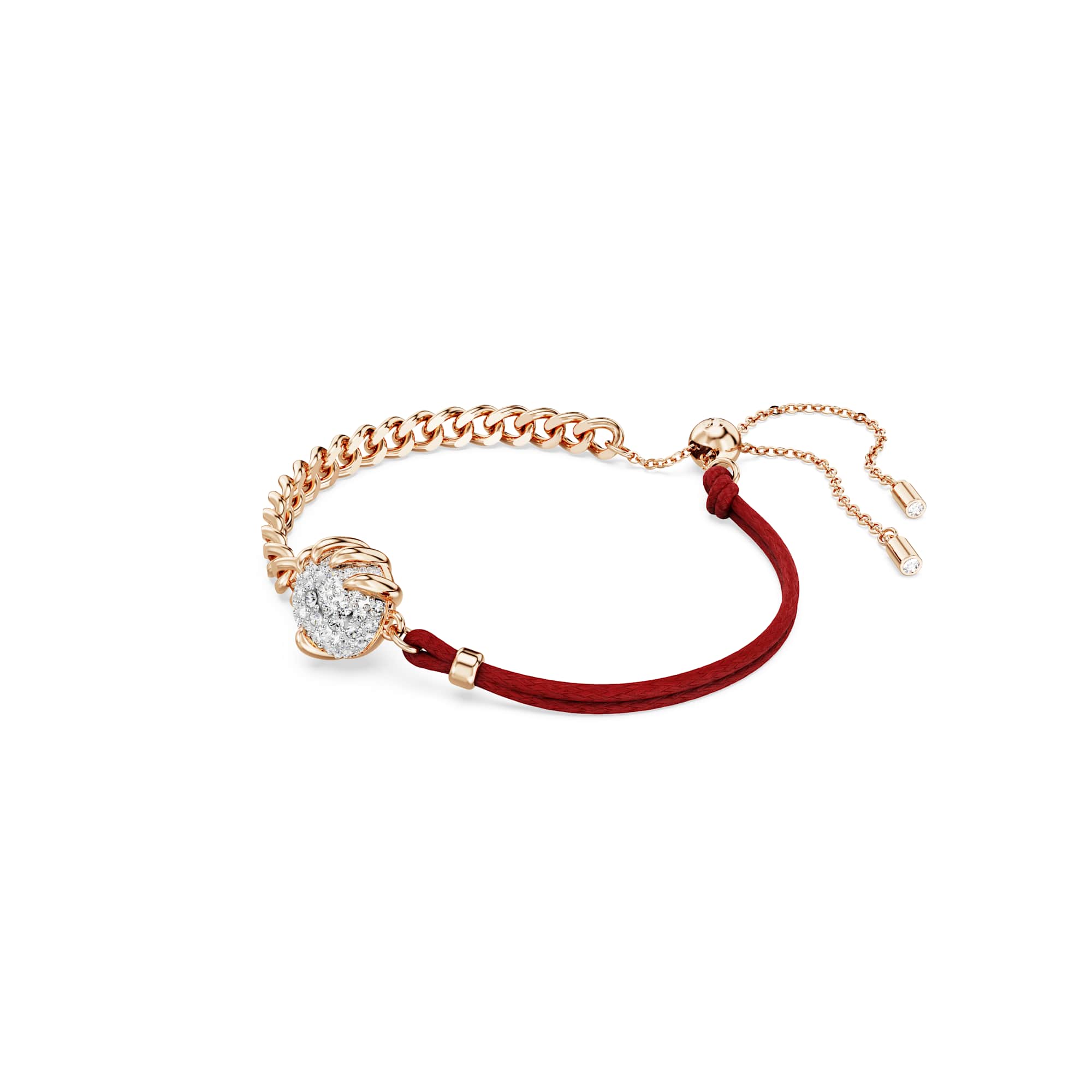 Dragon and Phoenix bracelet, Dragon’s claw, Red, Mixed metal finish