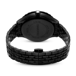 Octea moon watch, Swiss Made, Moon, Metal bracelet, Black, Black finish