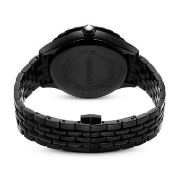 Octea moon watch, Swiss Made, Moon, Metal bracelet, Black, Black finish