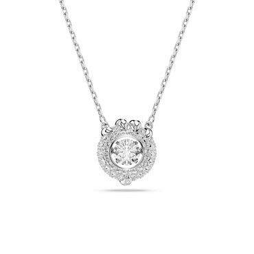 Dragon & Phoenix pendant, Dragon’s claw, White, Rhodium plated
