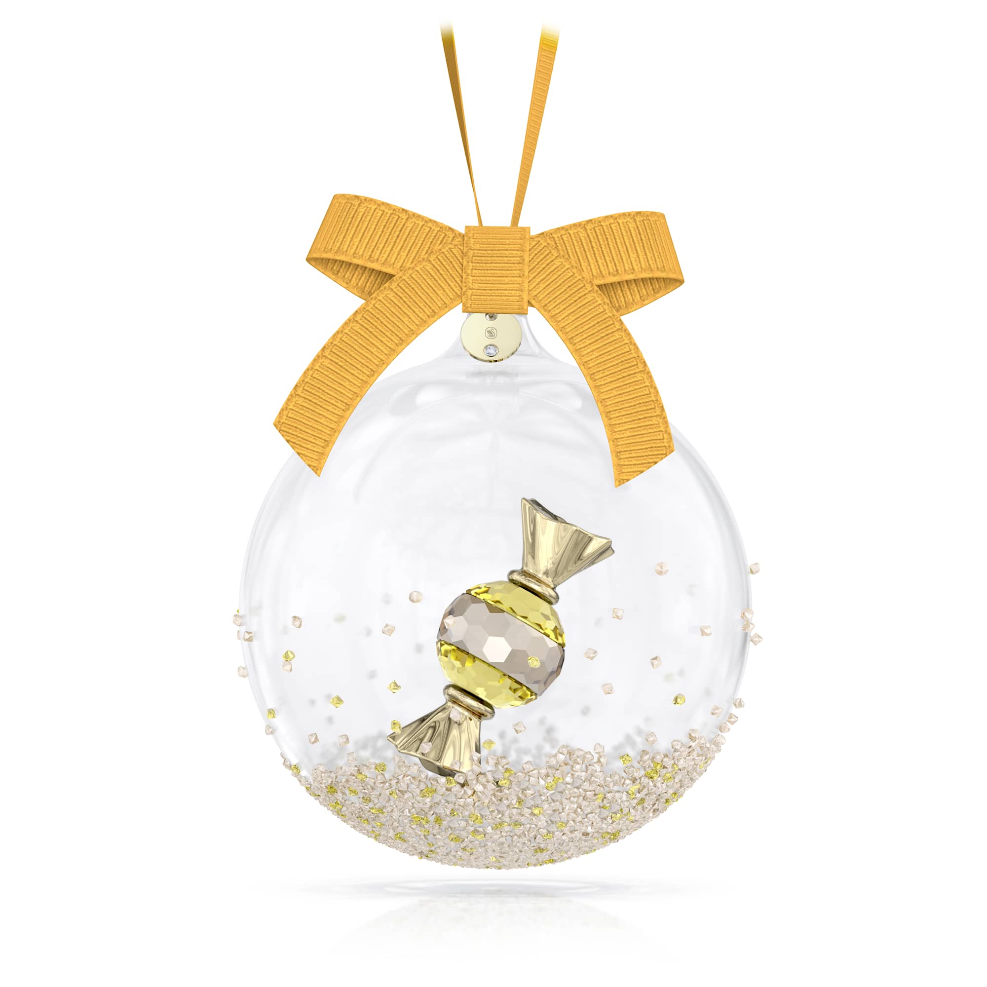 Holiday Cheers dulcis Ball Ornament, Yellow