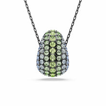 Sublima pendant, Round cut, Multicolored, Ruthenium plated