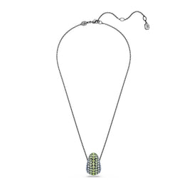 Sublima pendant, Round cut, Multicolored, Ruthenium plated