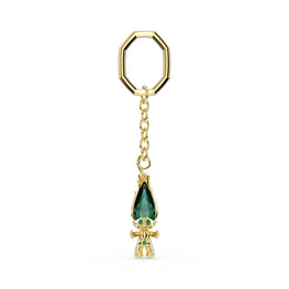 Good Luck Trolls key ring, Troll, Green, Gold-tone plated