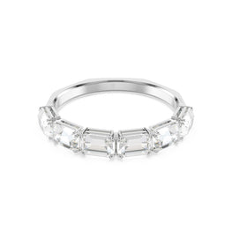 Millenia bangle, Octagon cut, White, Rhodium plated - M