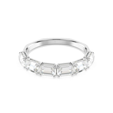 Millenia bangle, Octagon cut, White, Rhodium plated - M