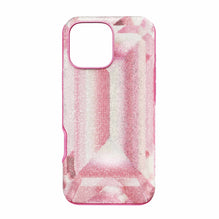 High smartphone case, Crystal print motif, iPhone® 16 Pro Max, Pink