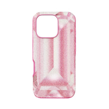 High smartphone case, Crystal print motif, iPhone® 16 Pro, Pink