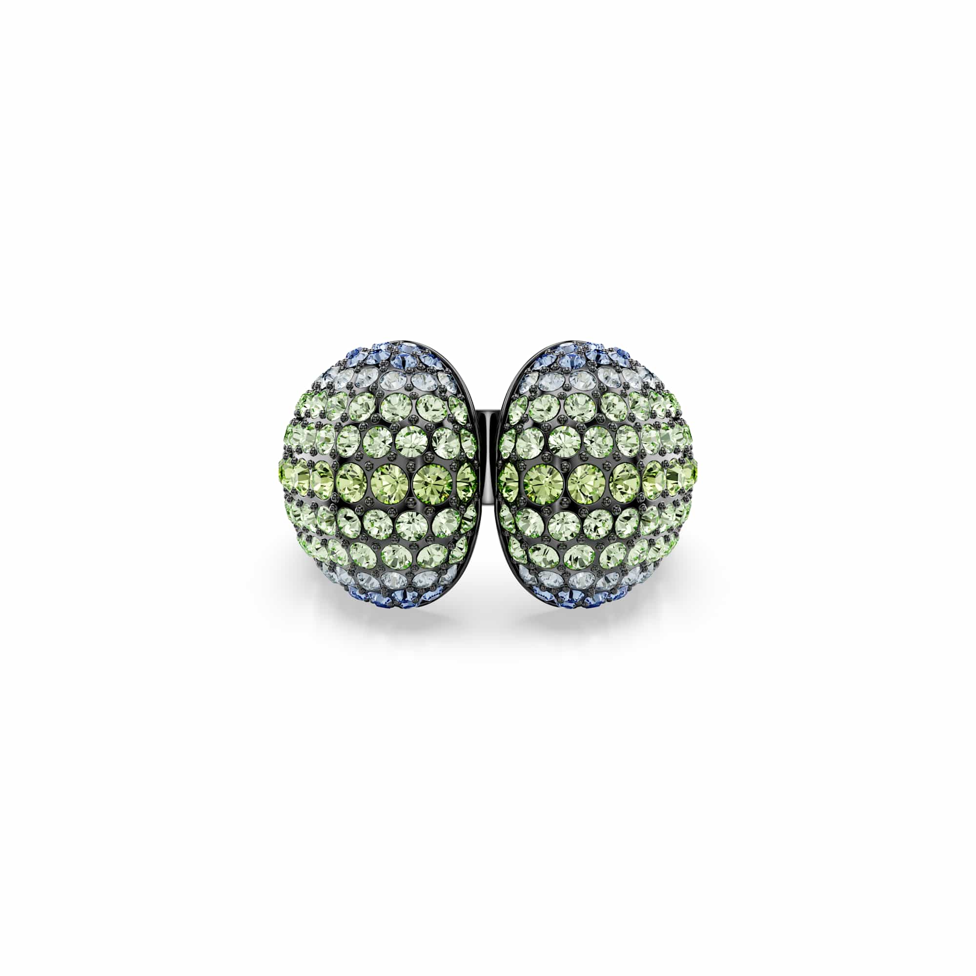 Sublima cocktail ring, Round cut, Multicolored, Ruthenium plated - 58cm
