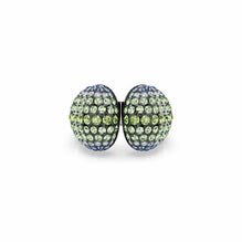 Sublima cocktail ring, Round cut, Multicolored, Ruthenium plated - 58cm