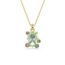 Gema pendant, Mixed cuts, Multicolored, 18K gold finish
