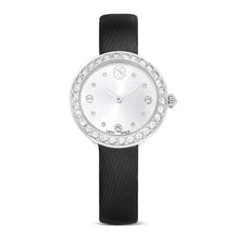 Matrix tennis watch, Swiss Made, Leather strap, Black, Stainless Steel