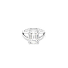 Stilla ring, Octagon cut, White, Silver-tone finish - 52cm