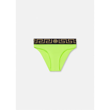 Women Greca Border Bikini Bottoms - Green