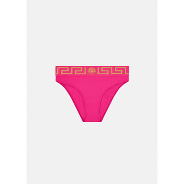 Women Greca Border Bikini Bottoms - Pink