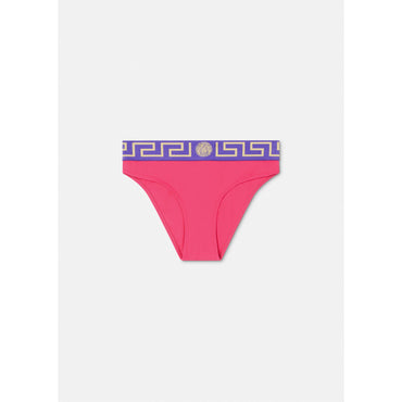 Women Greca Border Bikini Bottoms - Pink
