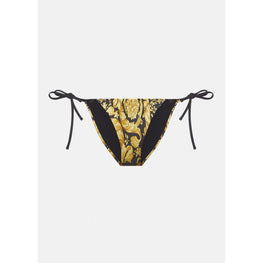 Women Barocco Bikini Bottoms - Gold