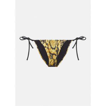 Women Barocco Bikini Bottoms - Gold